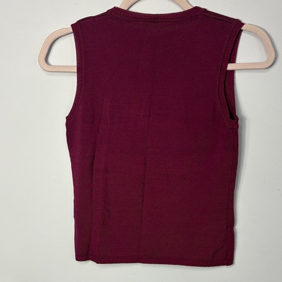 Teenflo Rich Burgundy Tank Top - Picture 4 of 8